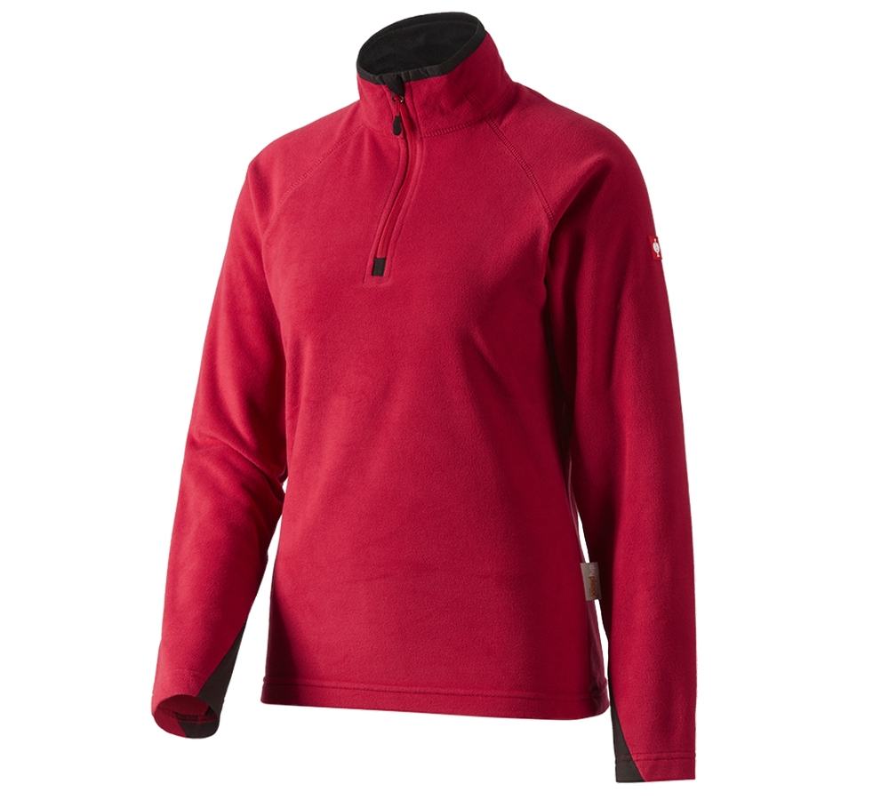 Koszulki | Pulower | Bluzki: Bluza Troyer z mikropolaru dryplexx® micro, damska + czerwony