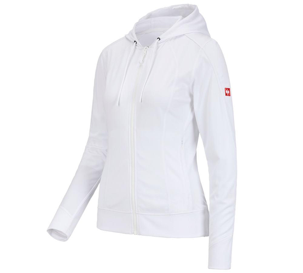 Koszulki | Pulower | Bluzki: e.s. Funkcyjna kurtka z kapturem stripe, damska + biały