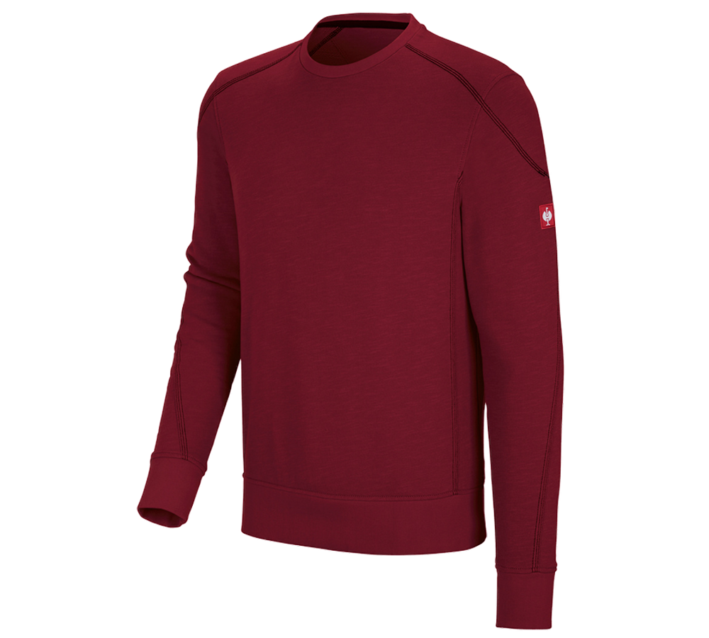 Koszulki | Pulower | Koszule: Bluza cotton slub e.s.roughtough + rubinowy