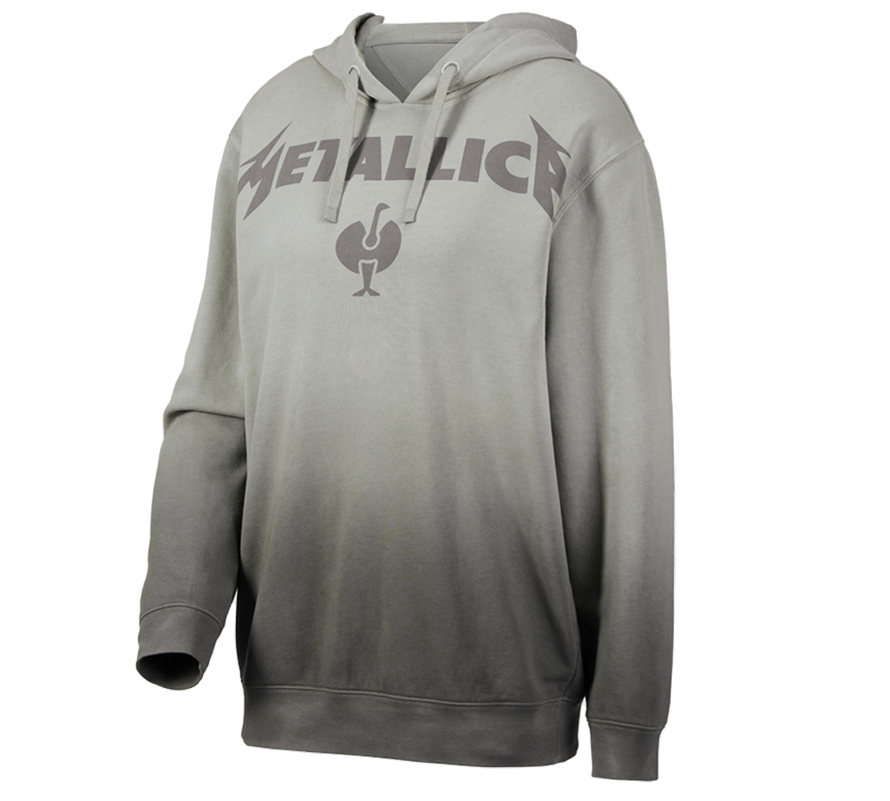 Koszulki | Pulower | Bluzki: Metallica cotton hoodie, ladies + szary magnetyczny/granitowy