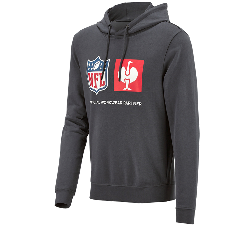 Współpraca: NFL Hoodie cotton + karbonowym szary