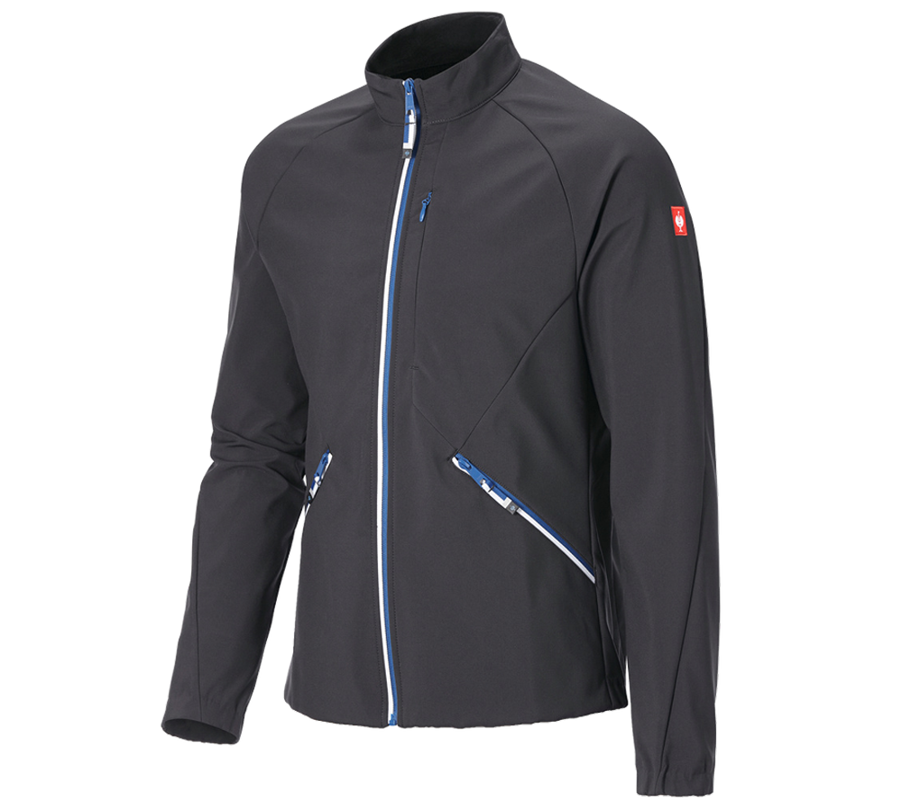 Odzież: Kurtka softshell e.s.ambition + grafitowy/niebieski chagall