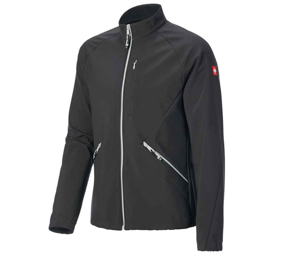 Tematy: Kurtka softshell e.s.ambition + czarny/platynowy