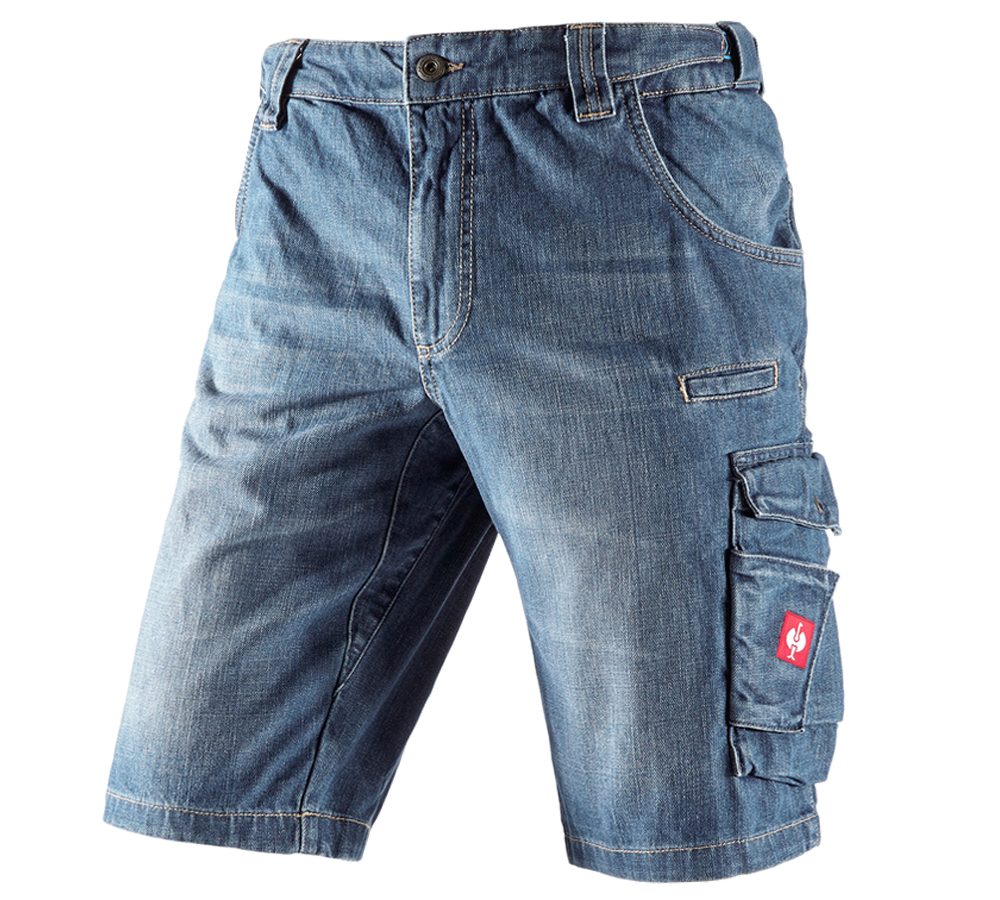 Spodnie robocze: e.s. Szorty jeansowe Worker + stonewashed