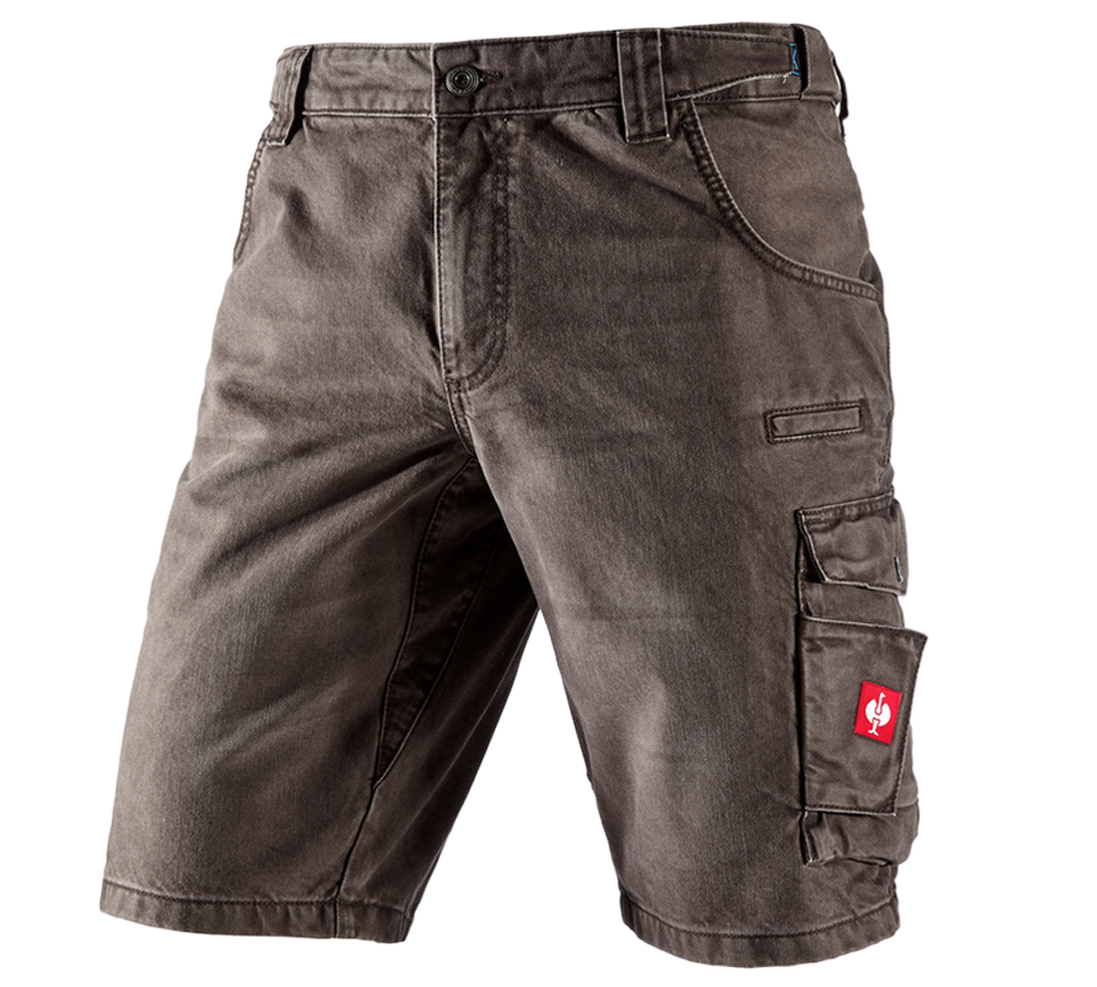 Spodnie robocze: e.s. Szorty jeansowe Worker + kasztanowy