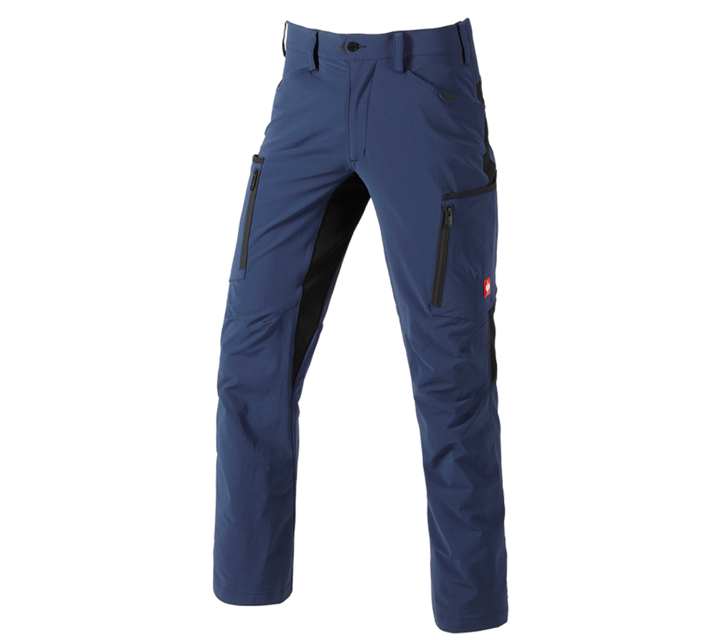 Tematy: Spodnie typu cargo e.s.vision stretch, męskie + niebieski marine