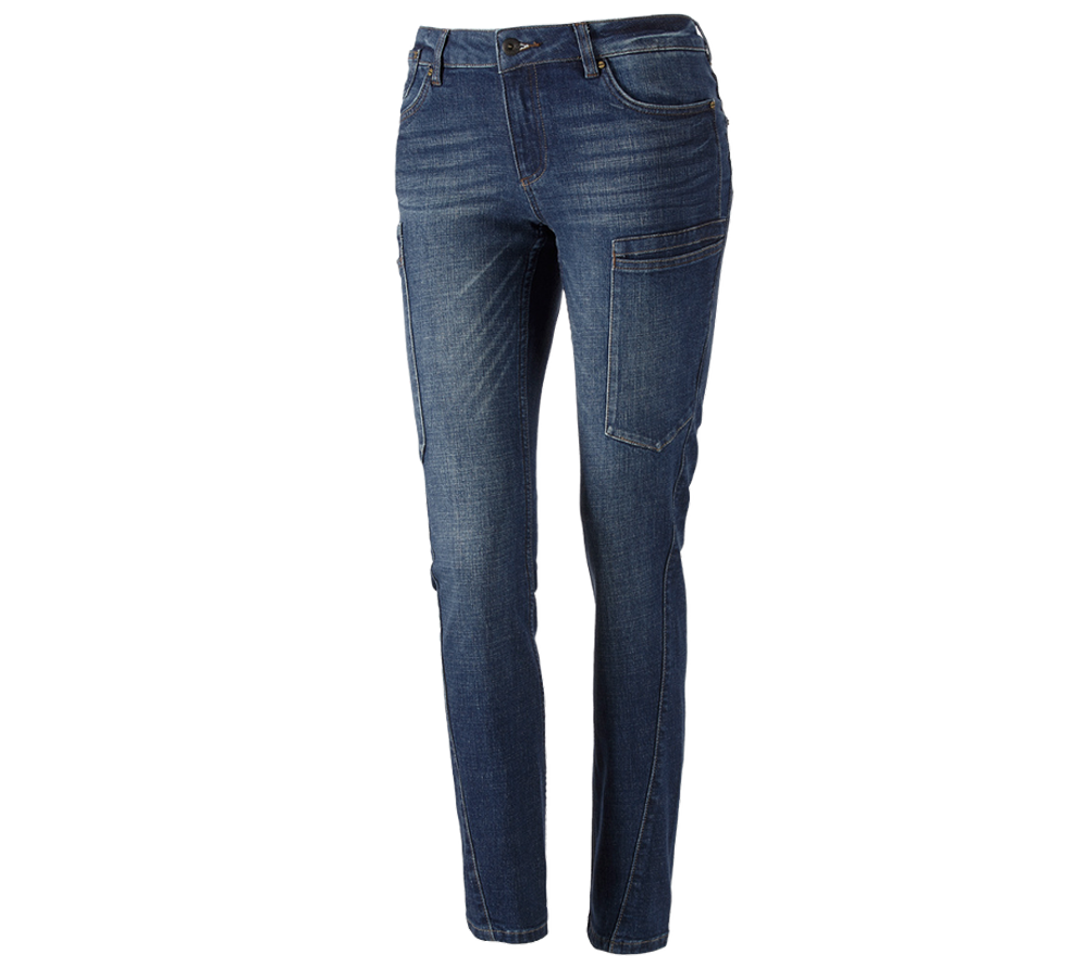 Spodnie robocze: e.s. Jeansy 7-kieszeniowe, damskie + stonewashed