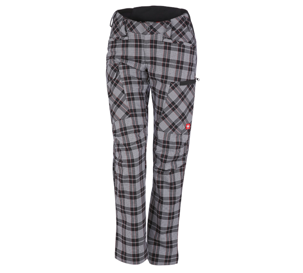 Spodnie robocze: e.s. Spodnie robocze pocket, damskie + czarny/biały/czerwony