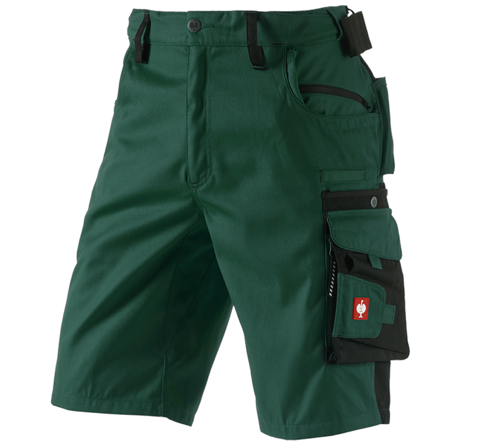 Spodnie robocze: Szorty e.s.motion + zielony/czarny
