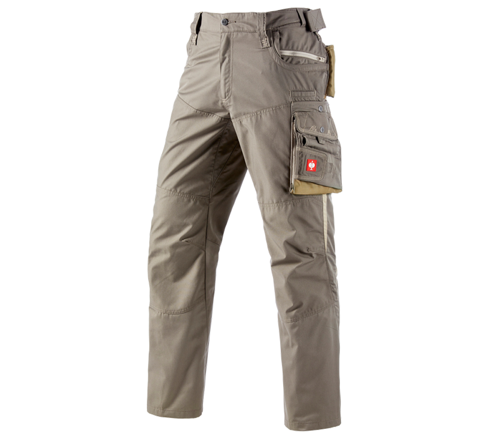 Spodnie robocze: Spodnie do pasa e.s.motion letnie + kamienny/khaki/piaskowy