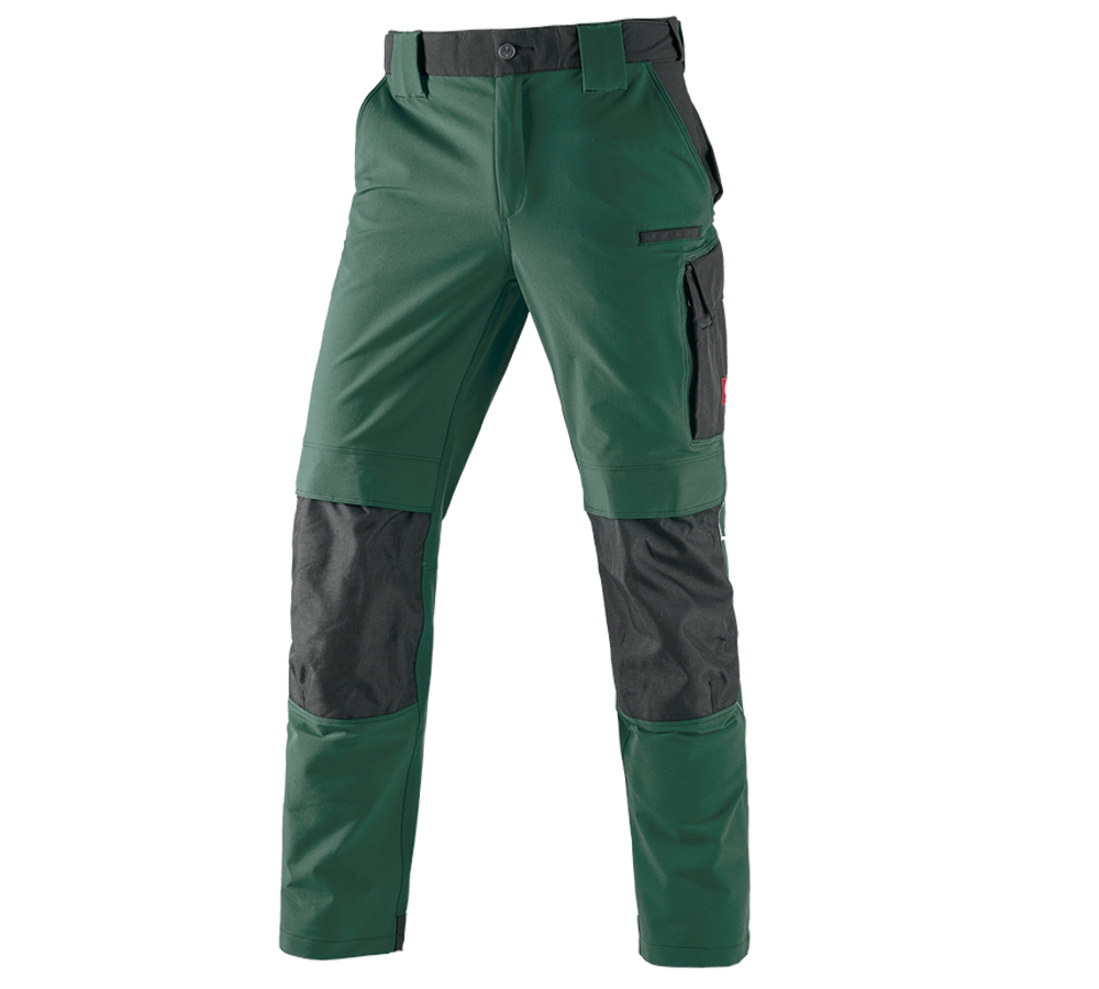 Ciesla / Stolarz: Spodnie funkcyjne do pasa e.s.dynashield + zielony/czarny