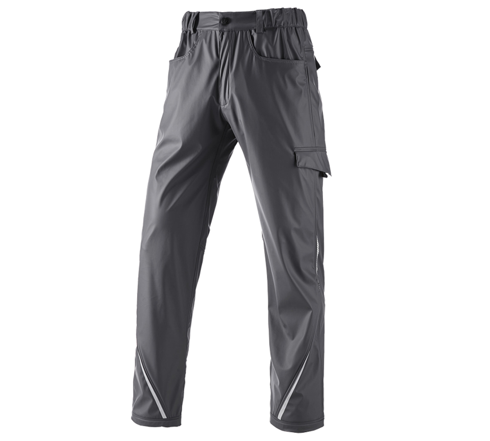 Spodnie robocze: Spodnie p.deszcz.do pasa e.s.motion 2020 superflex + antracytowy/platynowy