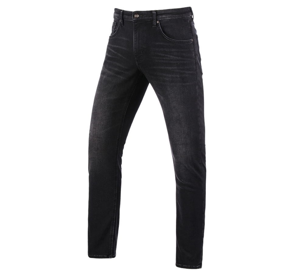 Spodnie robocze: e.s. Jeansy 5-kieszeniowe Jog-Denim + blackwashed