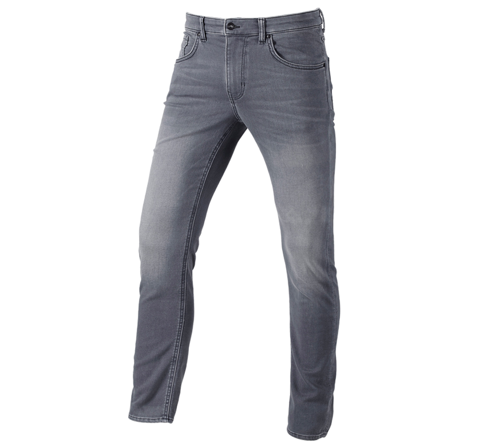 Spodnie robocze: e.s. Jeansy 5-kieszeniowe Jog-Denim + greywashed