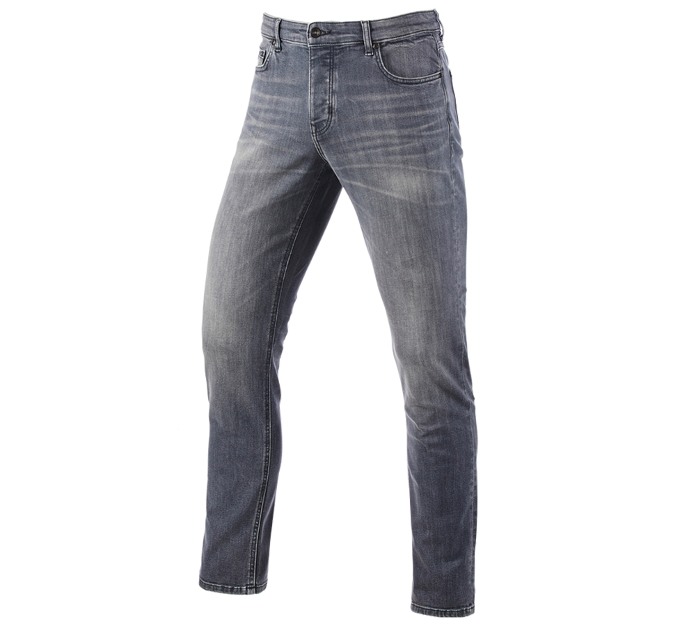 Spodnie robocze: e.s. Jeansy 5-kieszeniowe stretch, slim + graphitewashed