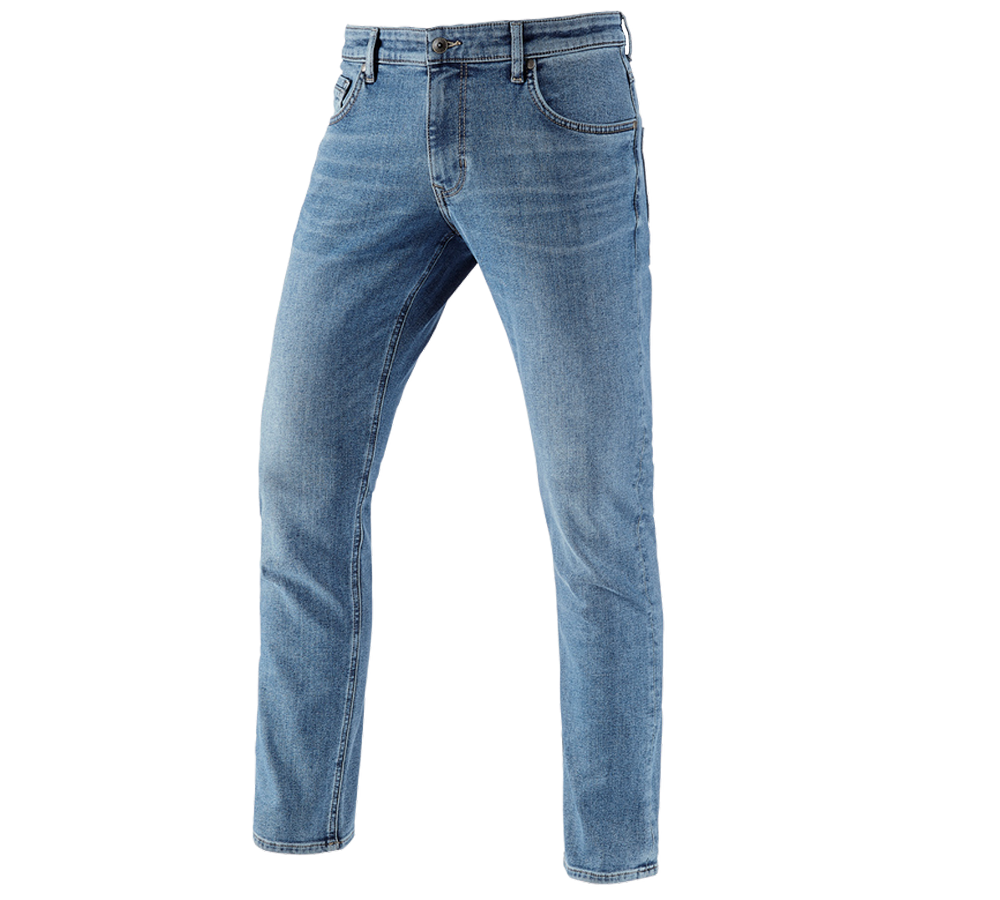 Spodnie robocze: e.s. Zimowe jeansy 5-kieszeniowe stretch + stonewashed