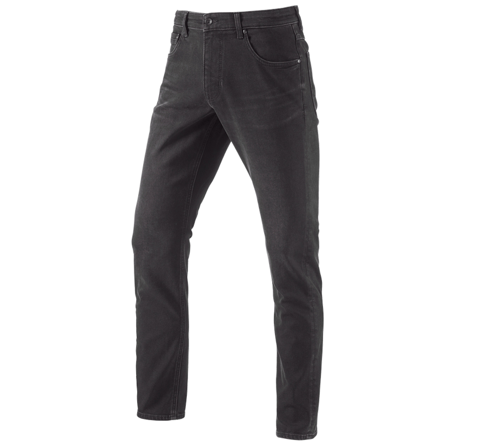 Spodnie robocze: e.s. Zimowe jeansy 5-kieszeniowe stretch + blackwashed