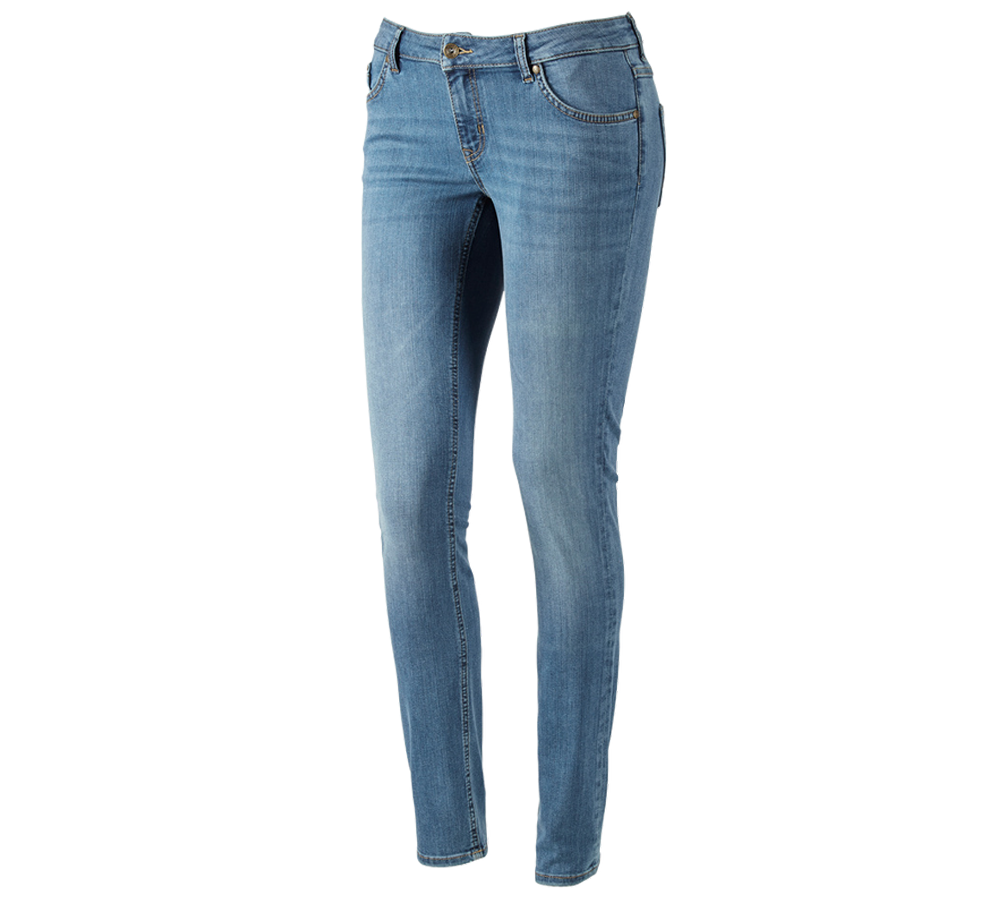 Spodnie robocze: e.s. Jeansy 5-kieszeniowe stretch, damskie + stonewashed