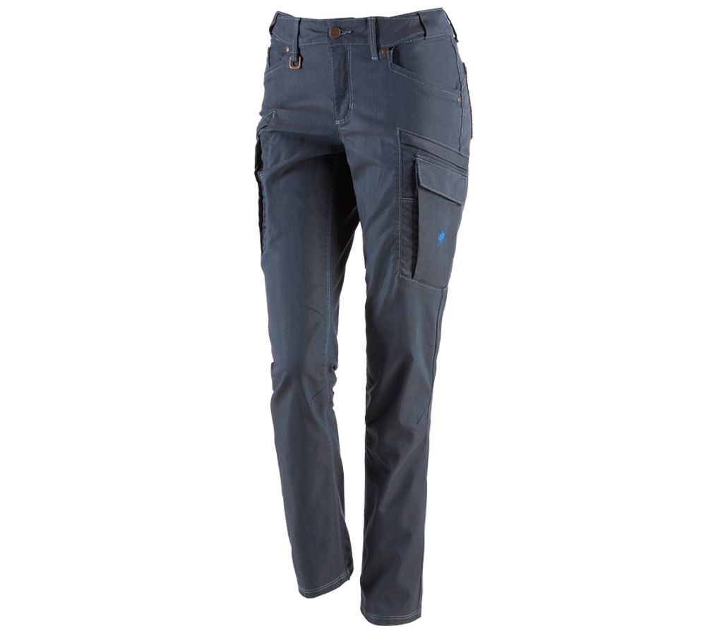 Spodnie robocze: Spodnie typu cargo e.s.vintage, damska + niebieski arktyczny