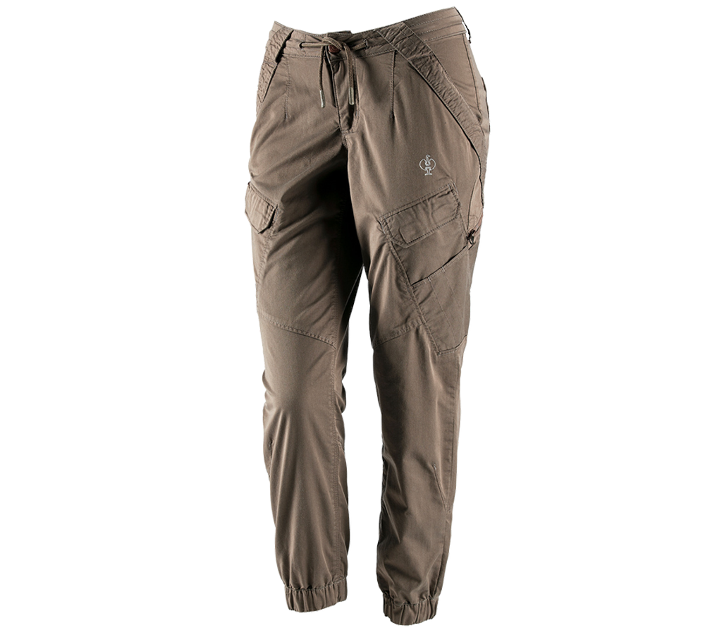 Spodnie robocze: Spodnie typu cargo e.s. ventura vintage, damskie + brązowy umbra
