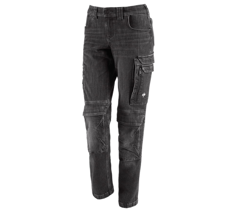 Spodnie robocze: Jeansy typu cargo Worker e.s.concrete, damskie + blackwashed