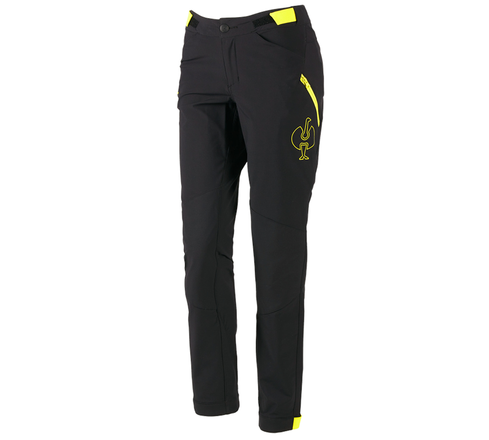 Odzież: Spodnie funkcyjne e.s.trail, damskie + czarny/żółty acid