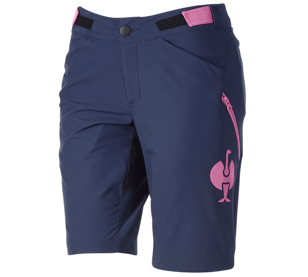 Spodnie robocze: Szorty funkc. typu cargo e.s.trail, damskie + niebieski marine/różowy tara