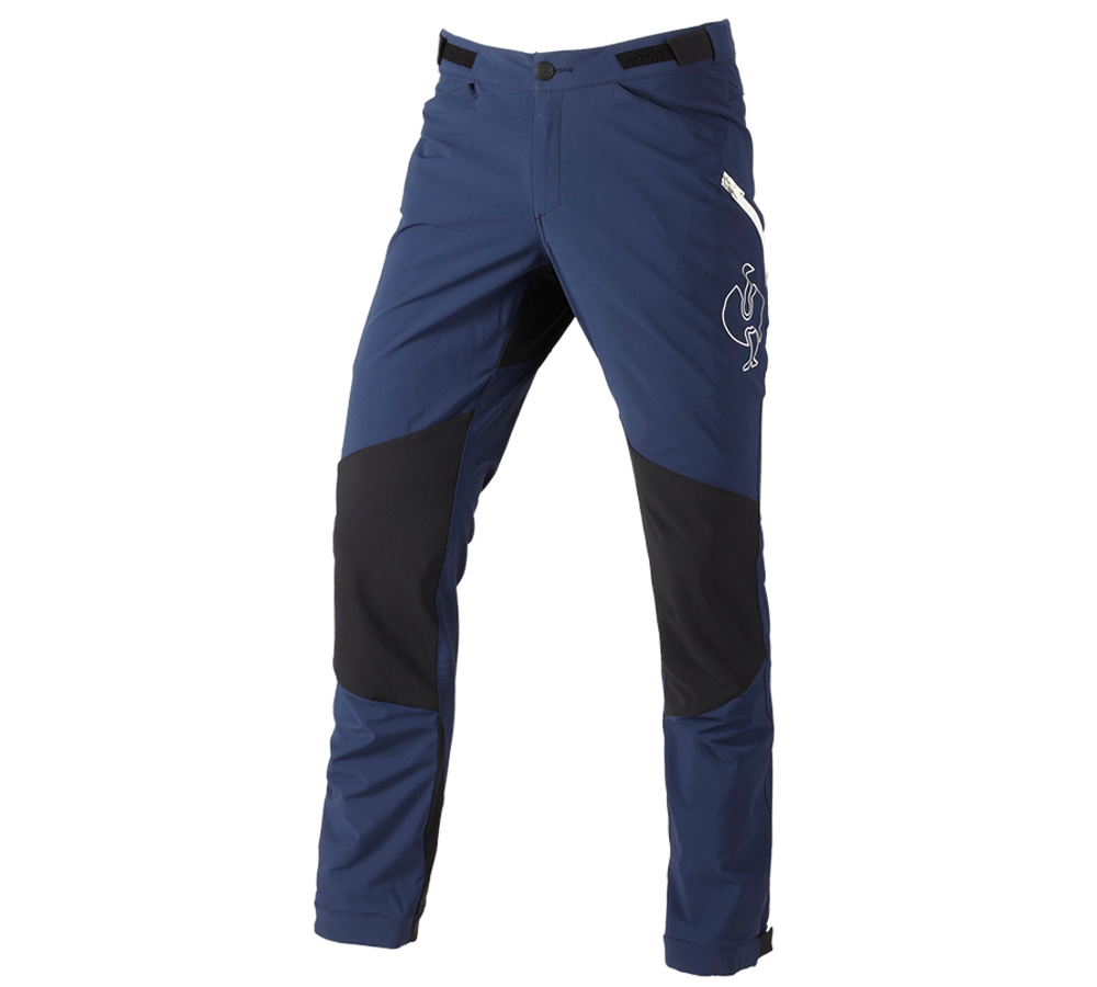 Spodnie robocze: Spodnie funkcyjne e.s.trail + niebieski marine/biały