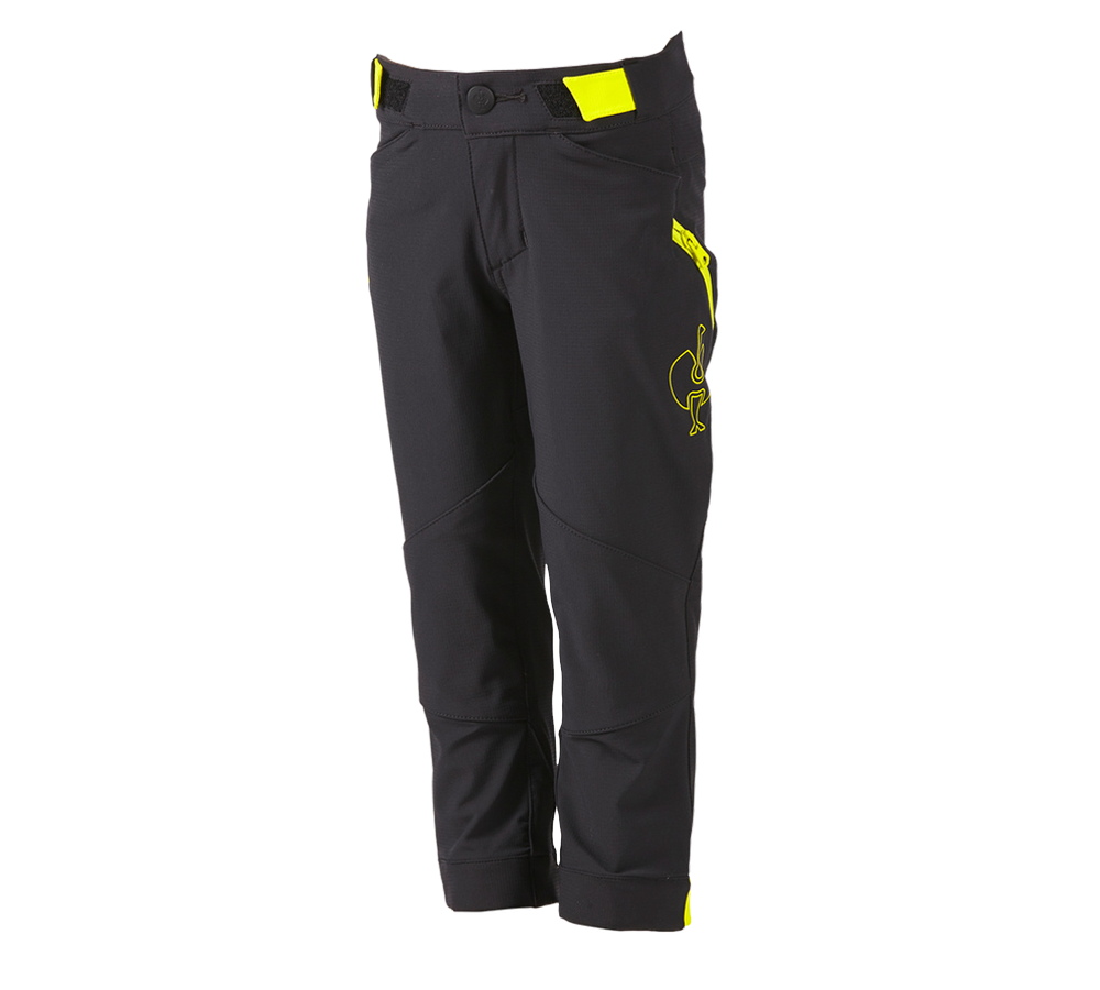 Spodnie: Spodnie funkcyjne e.s.trail, dziecięce + czarny/żółty acid