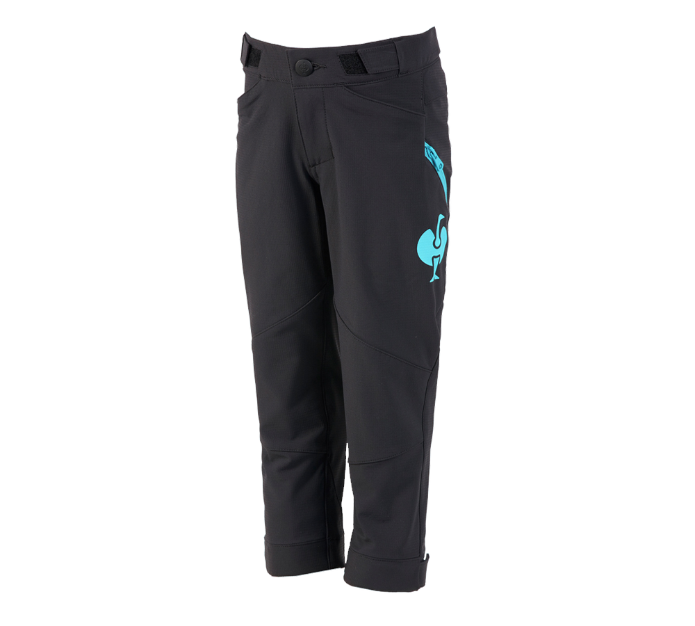 Spodnie: Spodnie funkcyjne e.s.trail, dziecięce + czarny/lapisowy turkus