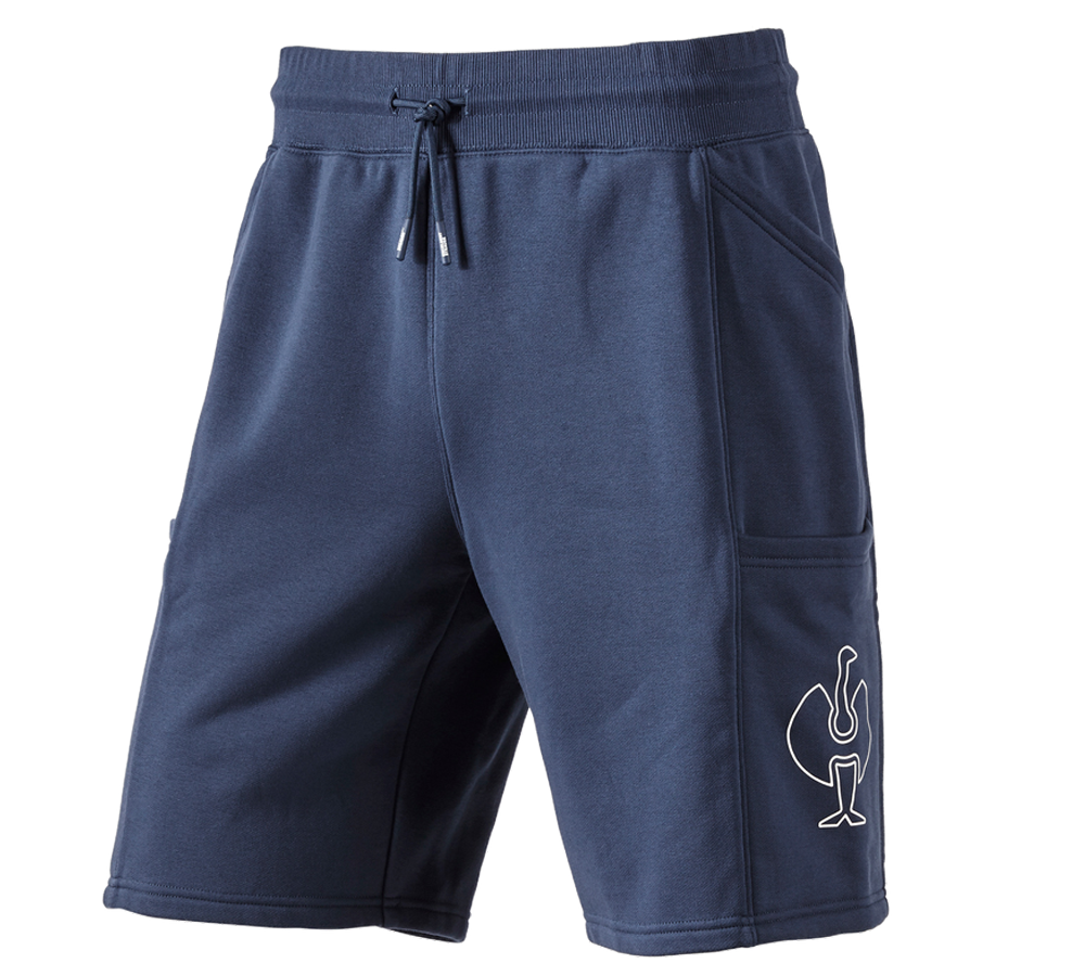 Spodnie robocze: Szorty dresowe e.s.trail + niebieski marine/biały
