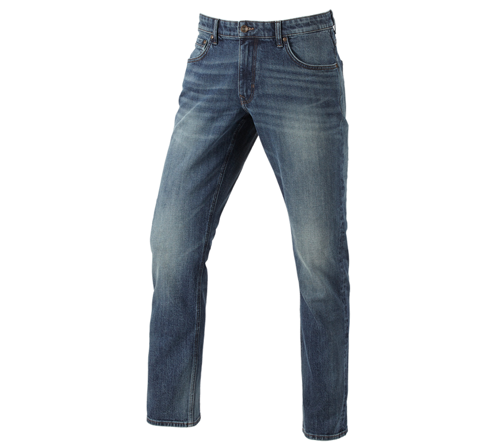 Spodnie robocze: e.s. Jeansy 5-kieszen. stretch na calówkę + mediumwashed