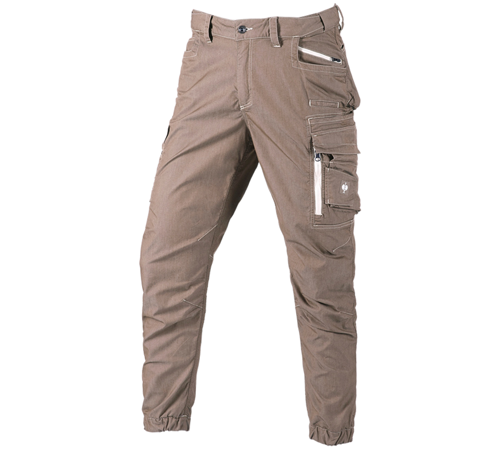 Spodnie robocze: Spodnie typu cargo e.s.motion ten letnie + brązowy pekan