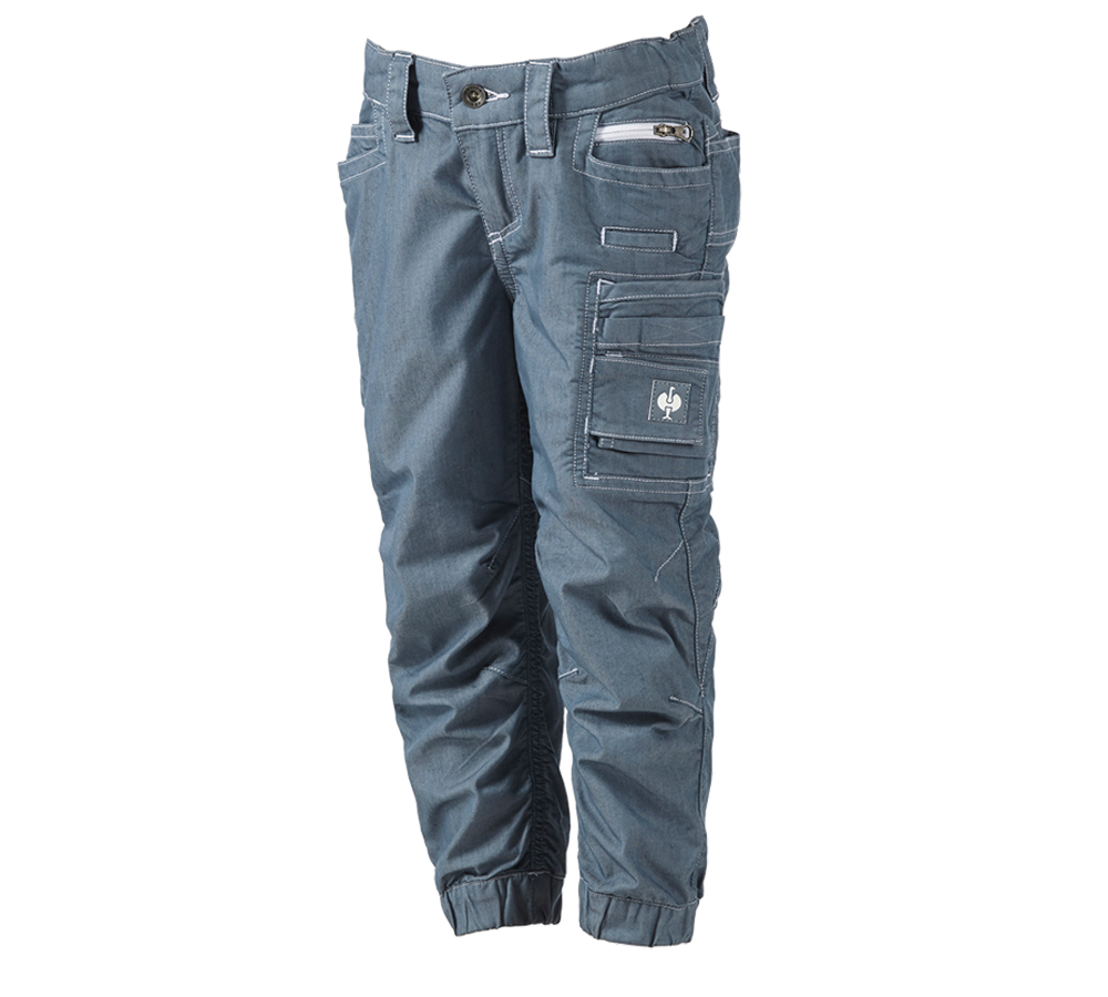 Spodnie: Spodnie typu cargo e.s.motion ten letnie, dziecięc + niebieski dymny