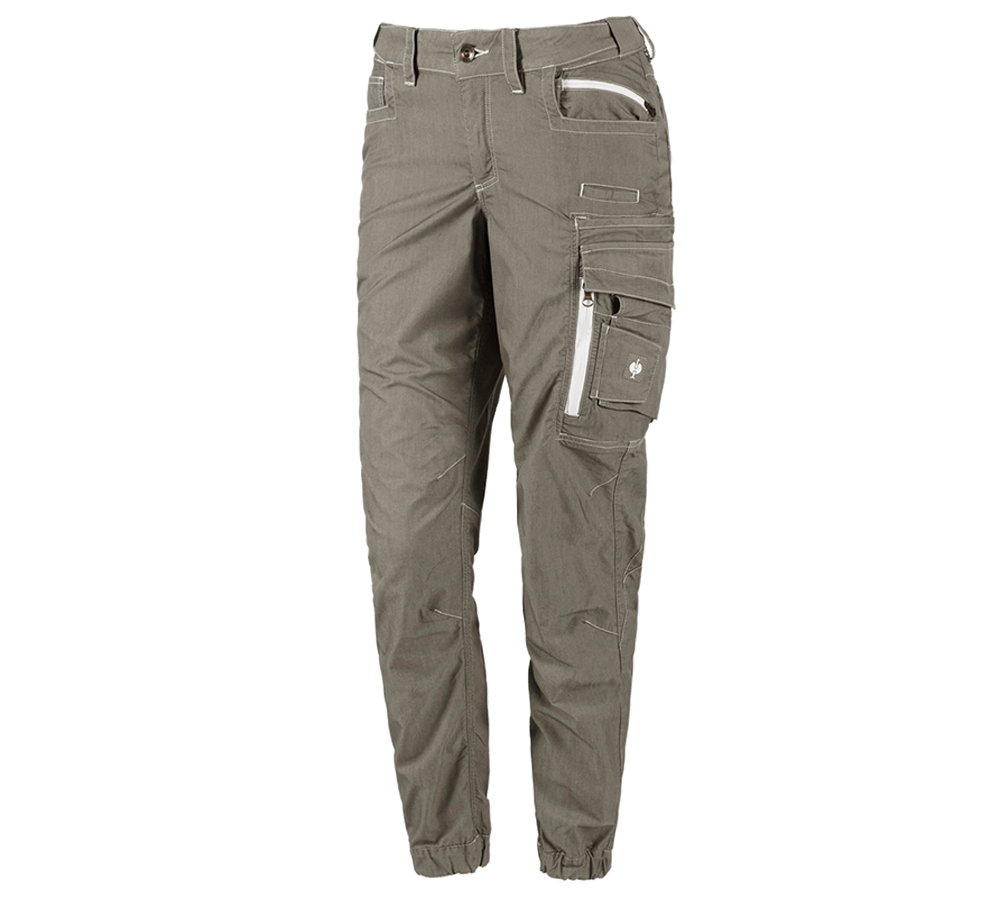 Spodnie robocze: Spodnie typu cargo e.s.motion ten letnie,damska + zielony bagienny