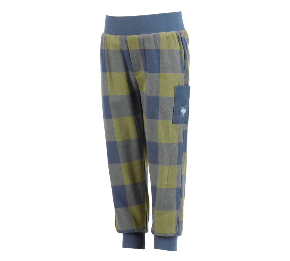 Akcesoria: e.s. Spodnie piżamowe, dziecięca + górska zieleń/niebieski tlenkowy