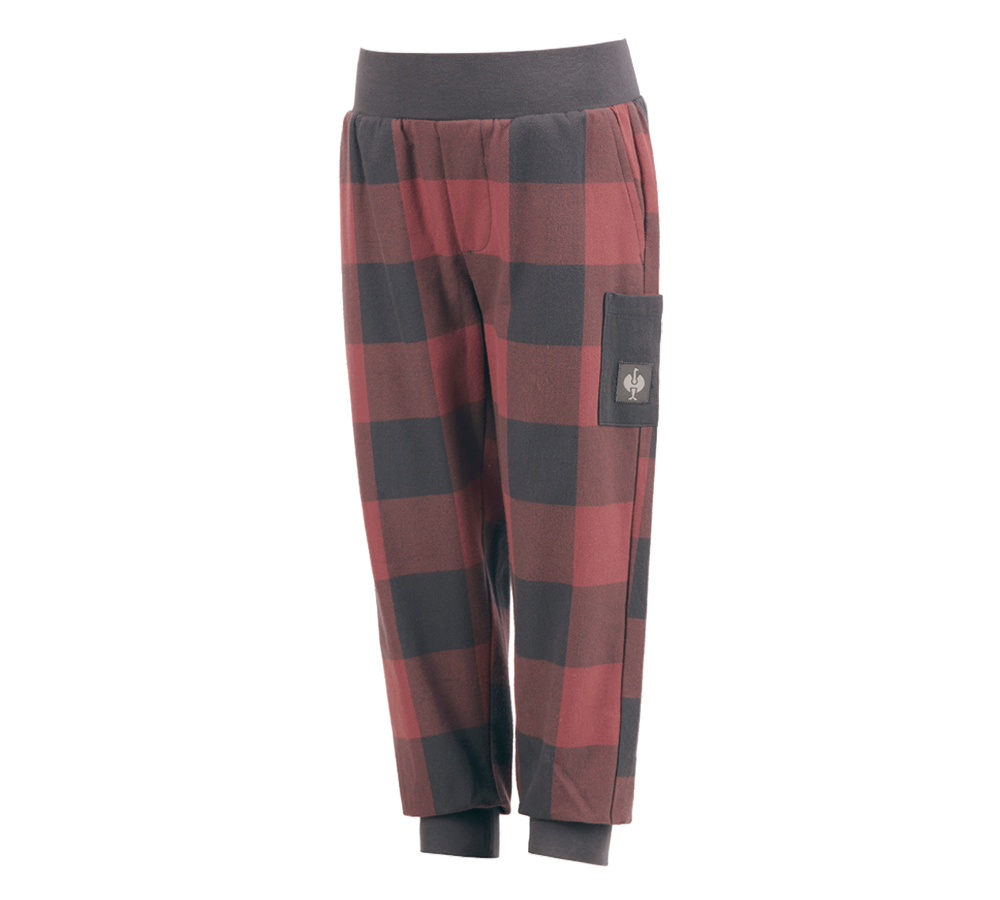Akcesoria: e.s. Spodnie piżamowe, dziecięca + czerwony tlenkowy/karbonowym szary