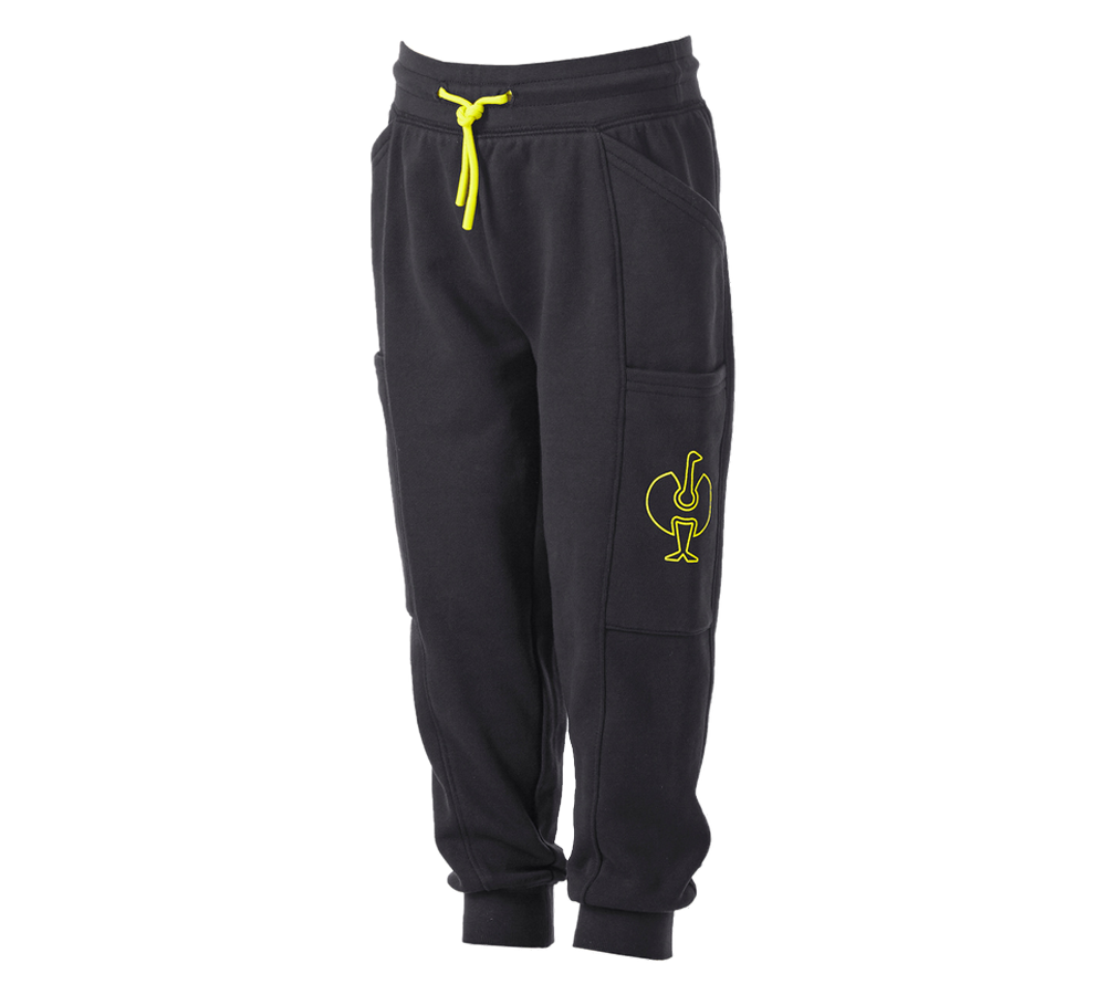 Spodnie: Panty dresowe light e.s.trail, dziecięca + czarny/żółty acid