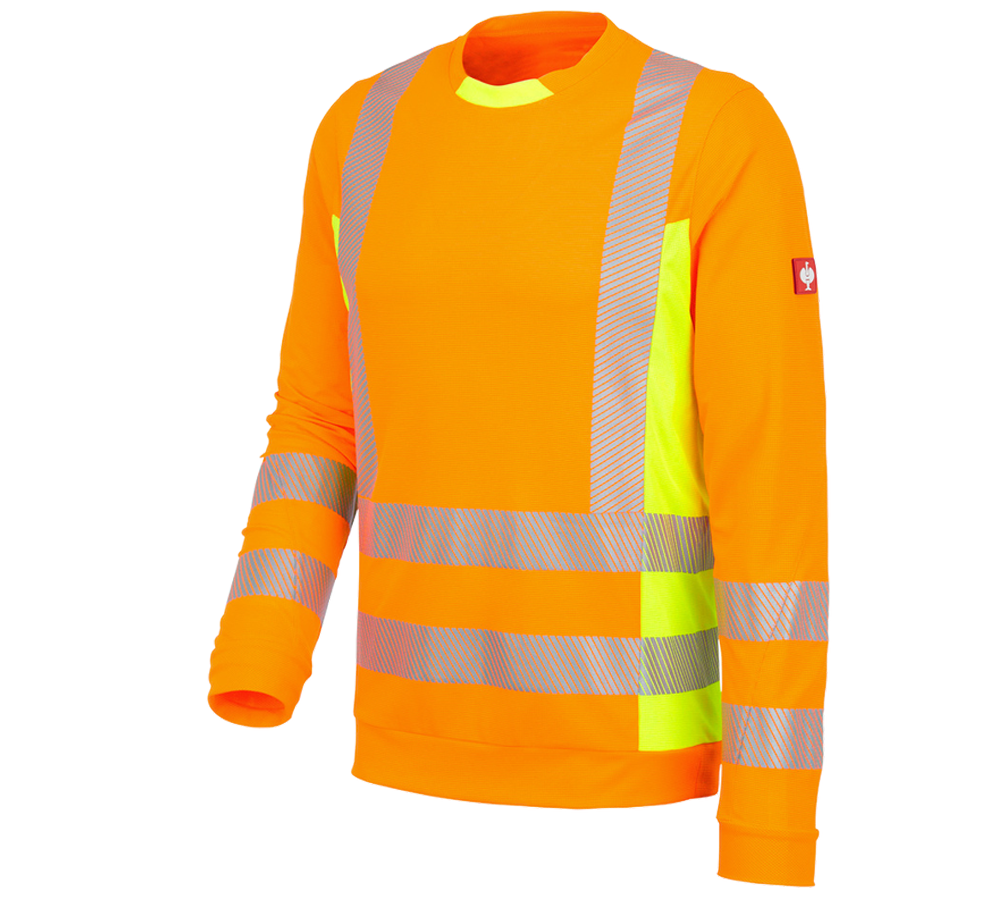 Koszulki | Pulower | Koszule: Bluzka funkcyjna ostrz. dł. rękaw e.s.motion 2020 + pomarańczowy ostrzegawczy/żółty ostrzegawczy
