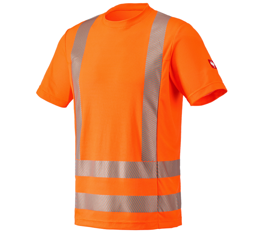 Koszulki | Pulower | Koszule: e.s. Koszulka funkcyjna ostrzegawcza + pomarańczowy ostrzegawczy