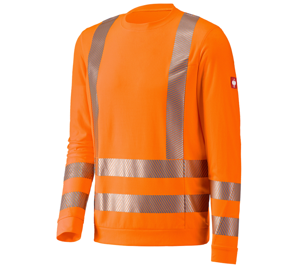 Koszulki | Pulower | Koszule: e.s. Bluzka funkcyjna ostrzegawcza długi rękaw + pomarańczowy ostrzegawczy