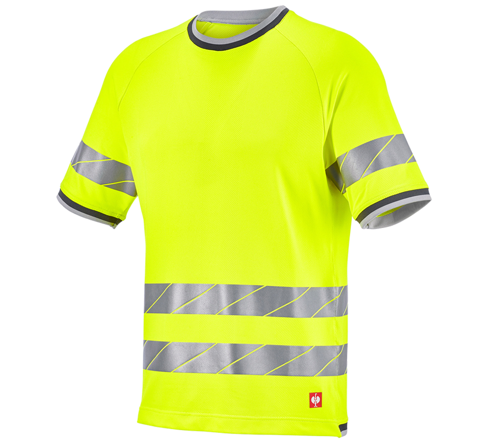 Odzież: Koszulka funkcyjna ostrzegawcza e.s.ambition + żółty ostrzegawczy/antracytowy