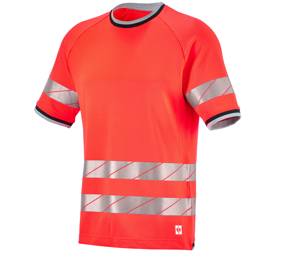 Koszulki | Pulower | Koszule: Koszulka funkcyjna ostrzegawcza e.s.ambition + czerwony ostrzegawczy/czarny