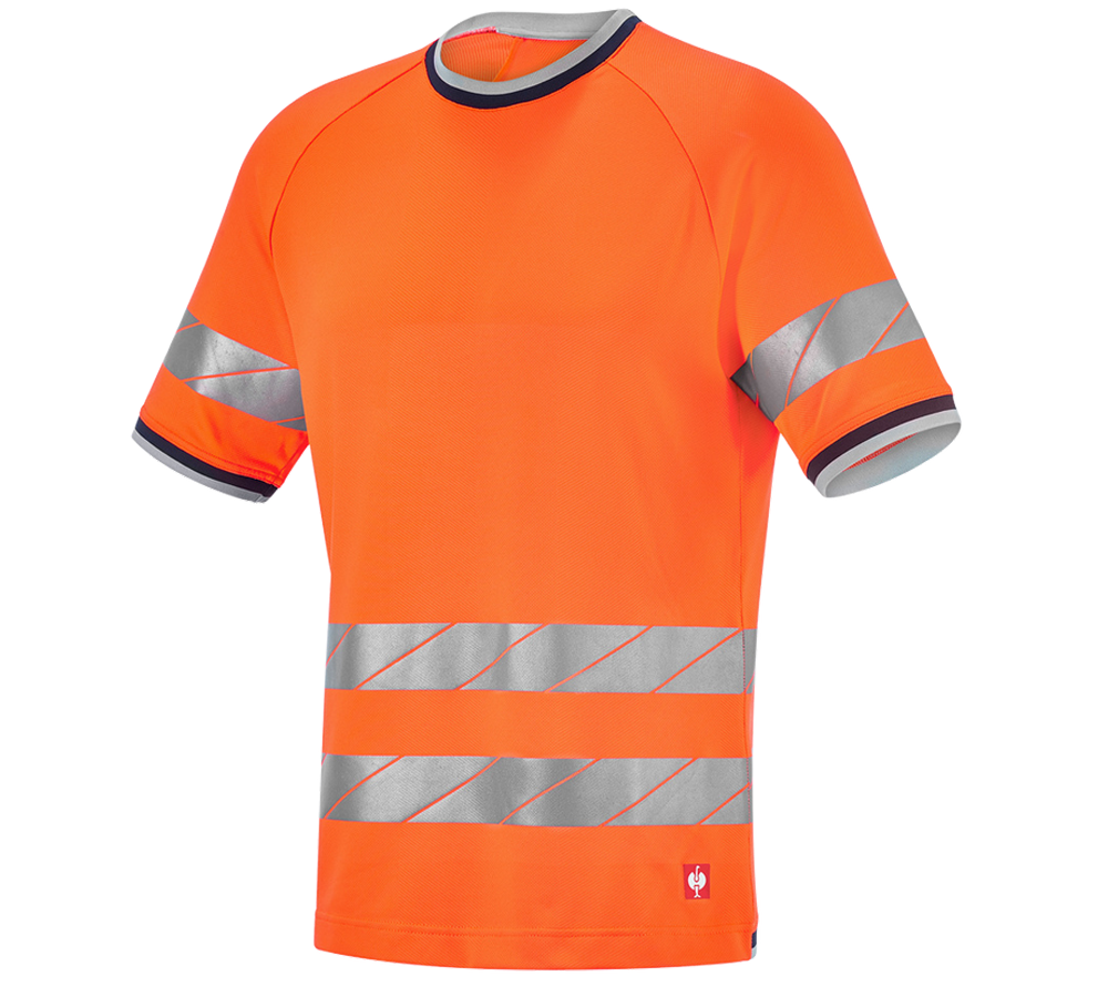 Koszulki | Pulower | Koszule: Koszulka funkcyjna ostrzegawcza e.s.ambition + pomarańczowy ostrzegawczy/granatowy