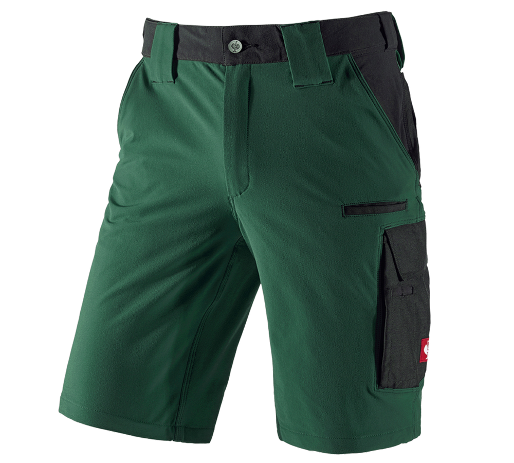 Spodnie robocze: Szorty funkcyjne e.s.dynashield + zielony/czarny