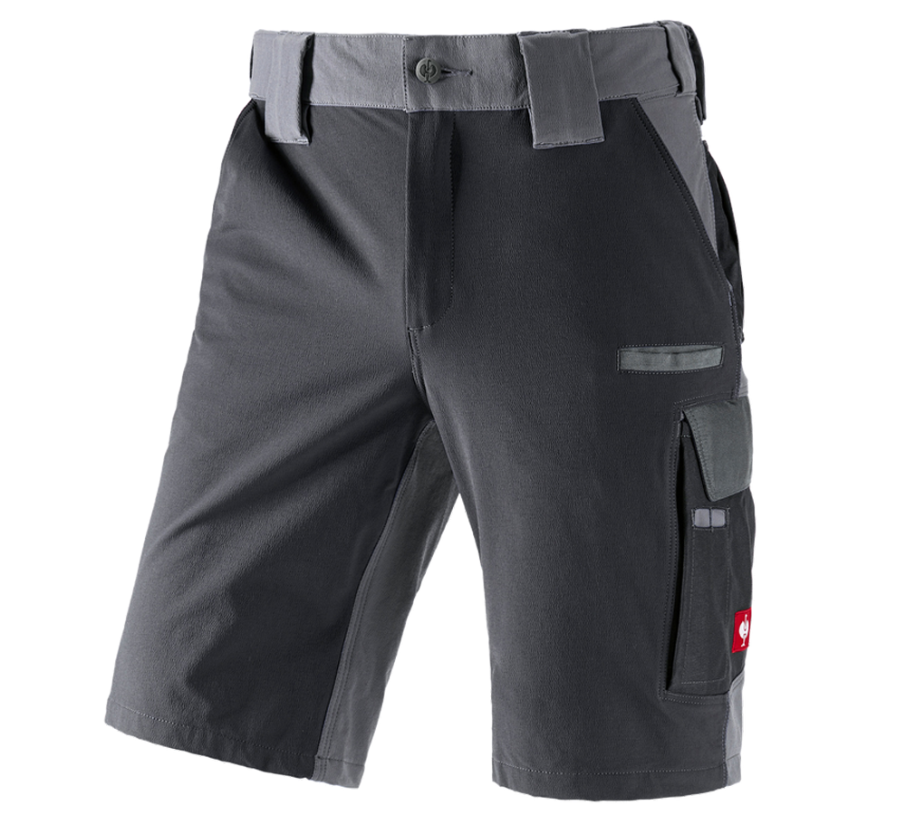 Spodnie robocze: Szorty funkcyjne e.s.dynashield + cementowy/grafitowy