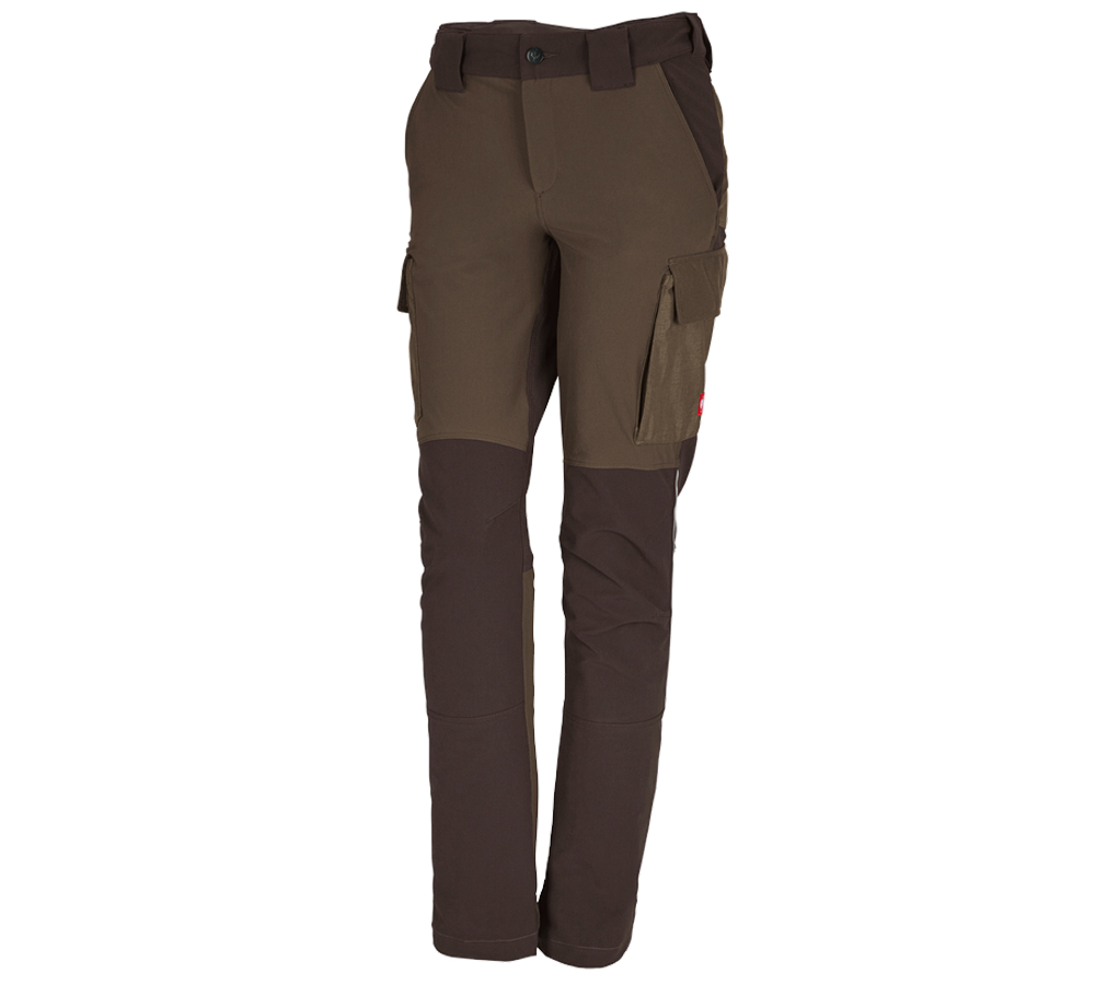 Spodnie robocze: Spodnie funkc. typu cargo e.s.dynashield, damskie + orzech laskowy/kasztanowy