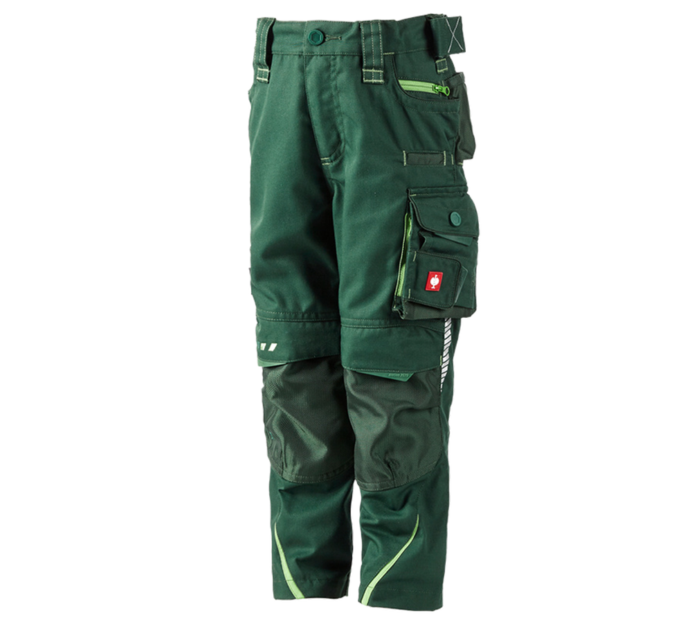 Spodnie: Spodnie do pasa e.s.motion 2020, dziecięce + zielony/zielony morski