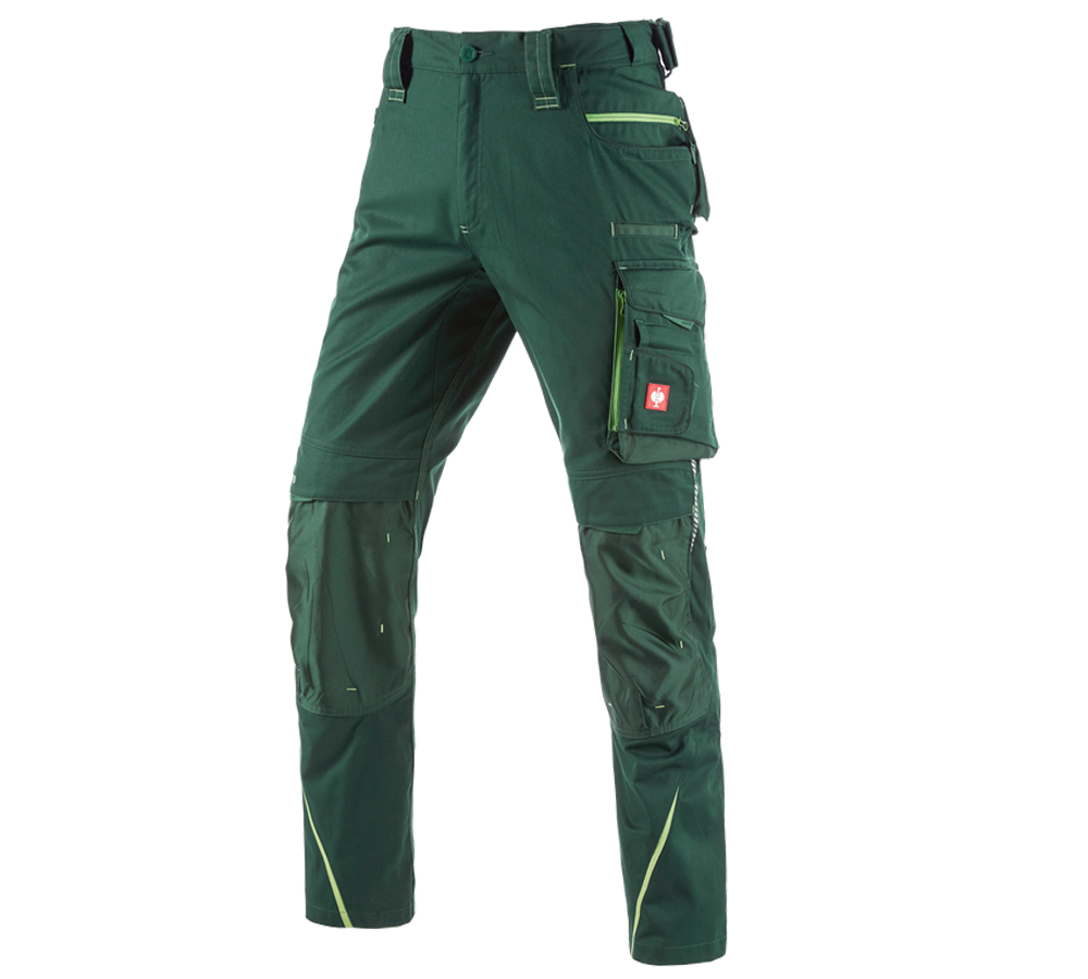 Spodnie robocze: Spodnie do pasa e.s.motion 2020 + zielony/zielony morski