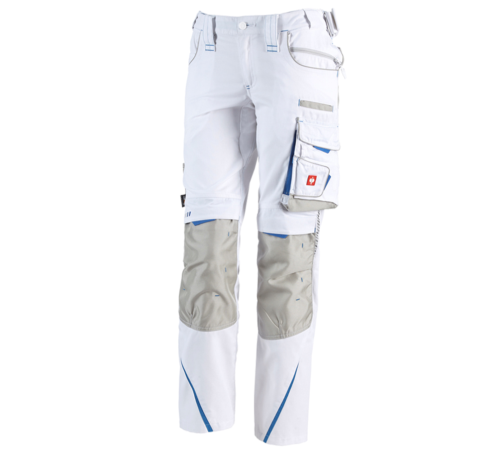 Spodnie robocze: Spodnie damskie e.s.motion 2020 + biały/niebieski chagall